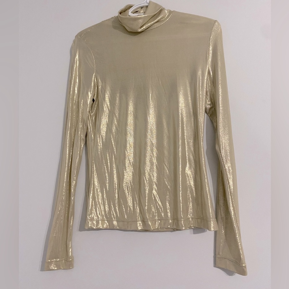 Gold shimmer top
